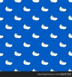Egg shell pattern repeat seamless in blue color for any design. Vector geometric illustration. Egg shell pattern seamless blue