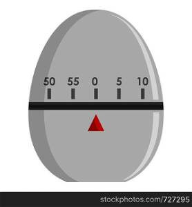 Egg timer icon. Flat illustration of egg timer vector icon for web. Egg timer icon, flat style