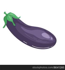 Eggplant flat vector emoji art icon plant purple vegetable isolated food. Eggplant flat vector emoji art icon plant purple vegetable isolated food.