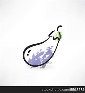 eggplant grunge icon