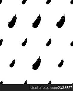 Eggplant Icon Seamless Pattern, Vegetable Icon, Brinjal Icon Vector Art Illustration