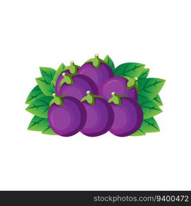 Eggplant Logo, Cooking Ingredients Vector, Farmer Garden Farmer, Illustration Template