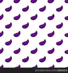 Eggplant pattern. Cartoon illustration of eggplant vector pattern for web. Eggplant pattern, cartoon style