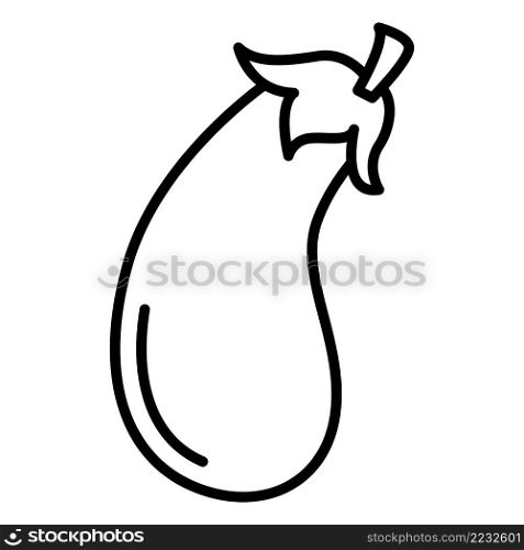 Eggplant vegetables icon vector sign and symbol
