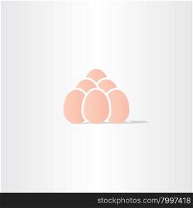 eggs vector icon logo symbol bussines