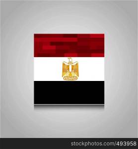 Egypt Abstract Flag Background. Vector EPS10 Abstract Template background