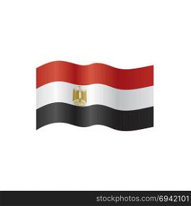 Egypt flag, vector illustration. Egypt flag, vector illustration on a white background