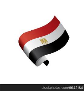 Egypt flag, vector illustration. Egypt flag, vector illustration on a white background