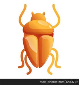 Egypt gold bug icon. Cartoon of Egypt gold bug vector icon for web design isolated on white background. Egypt gold bug icon, cartoon style