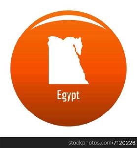 Egypt map in black. Simple illustration of Egypt map vector isolated on white background. Egypt map in black vector simple