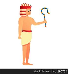 Egypt pharaoh servant icon. Cartoon of Egypt pharaoh servant vector icon for web design isolated on white background. Egypt pharaoh servant icon, cartoon style