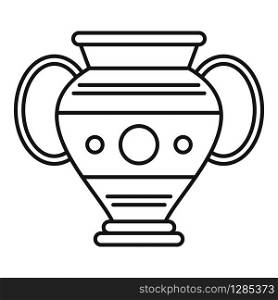 Egypt vase icon. Outline egypt vase vector icon for web design isolated on white background. Egypt vase icon, outline style