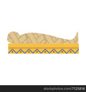 Egyptian mummy icon, vector illustration