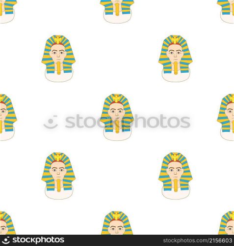 Egyptian pharaoh pattern seamless background texture repeat wallpaper geometric vector. Egyptian pharaoh pattern seamless vector