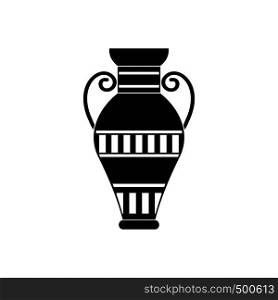 Egyptian vase icon in simple style isolated on white background. Egyptian vase icon, simple style