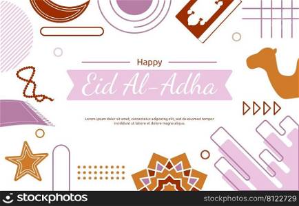 Eid Adha Mubarak Islamic Event Memphis Gift Card Background