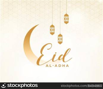 eid al adha festival card in clean style