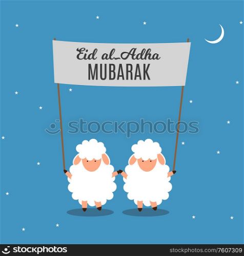 Eid al-Adha, Kurban Bayrami muslim festival of sacrifice. Vector illustrator EPS10. Eid al-Adha, Kurban Bayrami muslim festival of sacrifice. Vector illustrator