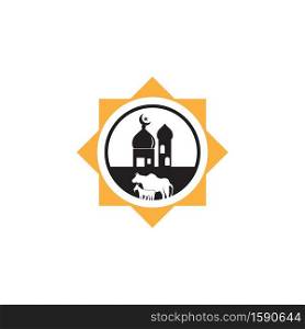 Eid Al-Adha mubarak logo vector