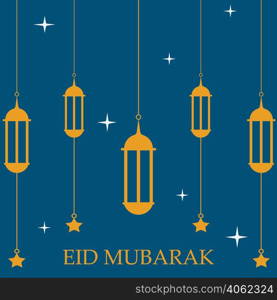 Eid mubarak background vector design
