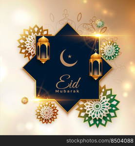 eid mubarak festival greeting design