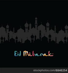 eid mubarak greeting muslim islamic celebration vector. eid mubarak greeting muslim islamic celebration vector art