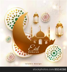 eid mubarak religious islamic background design