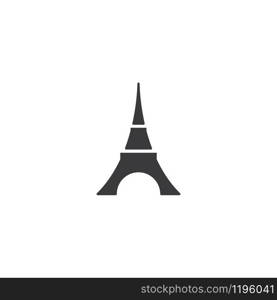 Eifel Tower ilustration vector template flat design