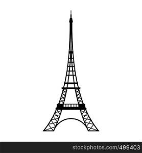 Eiffel Tower icon in simple style isolated on white. Eiffel Tower icon, simple style