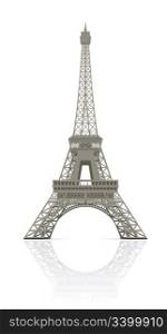 Eiffel tower in Paris vector illustration, it is easy to edit and change.