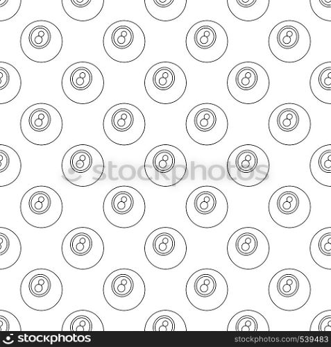Eightball pattern seamless black for any design. Eightball pattern seamless