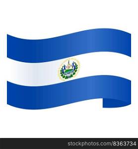 El Salvador colors icon cartoon vector. Flag day. Web culture. El Salvador colors icon cartoon vector. Flag day