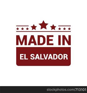 El Salvador stamp design vector