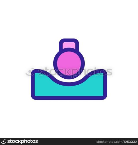 Elastic material icon vector. A thin line sign. Isolated contour symbol illustration. Elastic material icon vector. Isolated contour symbol illustration