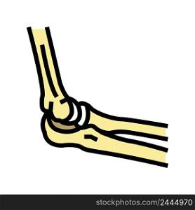 elbow bone color icon vector. elbow bone sign. isolated symbol illustration. elbow bone color icon vector illustration