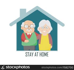 Elderly couple Detained at home As a preventative measure against Covid-19. With confidence that away from the coronavirus