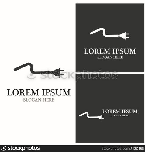 Electic cable logo vector template
