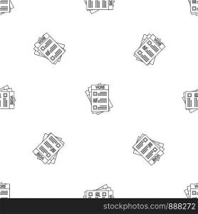 Election paper pattern seamless vector repeat geometric for any web design. Election paper pattern seamless vector