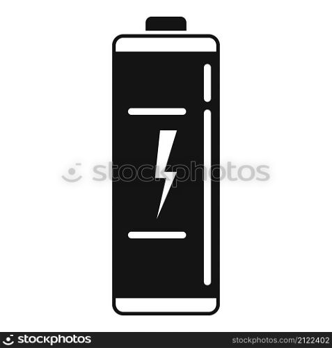 Electric battery icon simple vector. Phone energy. Power accumulator. Electric battery icon simple vector. Phone energy