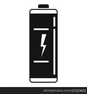 Electric battery icon simple vector. Phone energy. Power accumulator. Electric battery icon simple vector. Phone energy