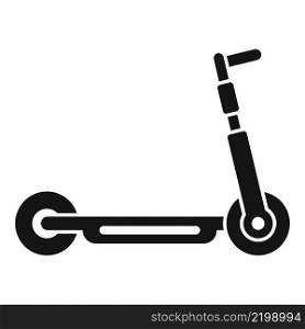 Electric bike icon simple vector. Scooter transport. Kick trotinette. Electric bike icon simple vector. Scooter transport