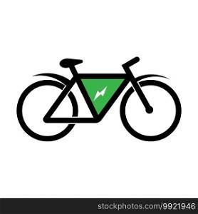 Electric bike icon vector illustration ldesignogo 