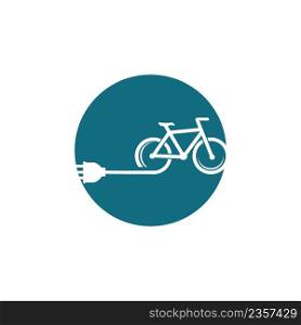 Electric Bike logo illustration design template