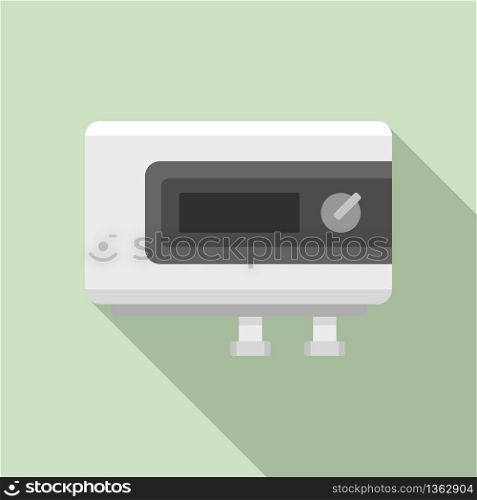 Electric boiler icon. Flat illustration of electric boiler vector icon for web design. Electric boiler icon, flat style