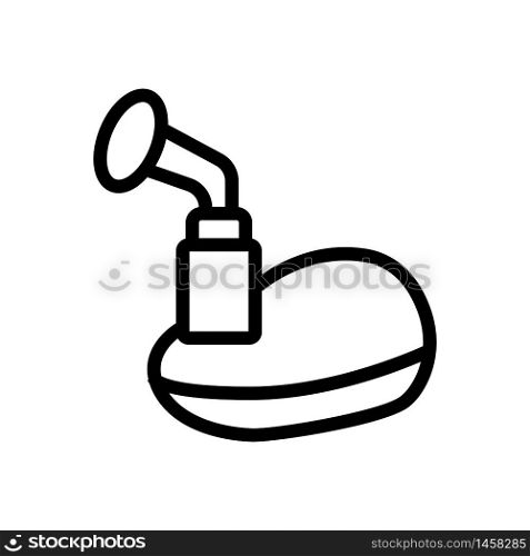 electric breast pump icon vector. electric breast pump sign. isolated contour symbol illustration. electric breast pump icon vector outline illustration