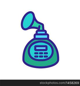 electric breast pump with suction cup icon vector. electric breast pump with suction cup sign. color symbol illustration. electric breast pump with suction cup icon vector outline illustration