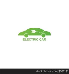 Electric car green car hybrid technology logo design