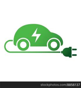 Electric car icon vector design template