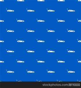 Electric car pattern repeat seamless in blue color for any design. Vector geometric illustration. Electric car pattern seamless blue