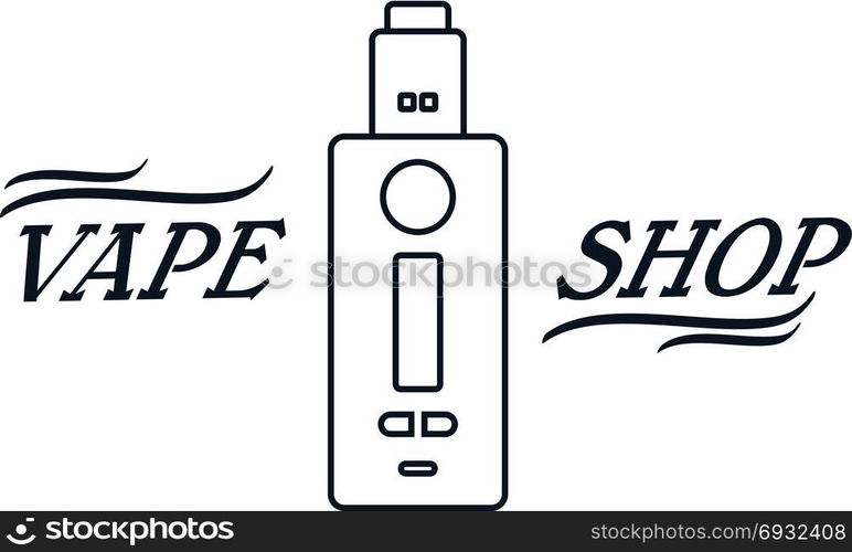 electric cigarette personal vaporizer. electric cigarette personal vaporizer vector art